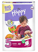 Підгузники "HAPPY" JUNIOR BIG PACK 58 шт.