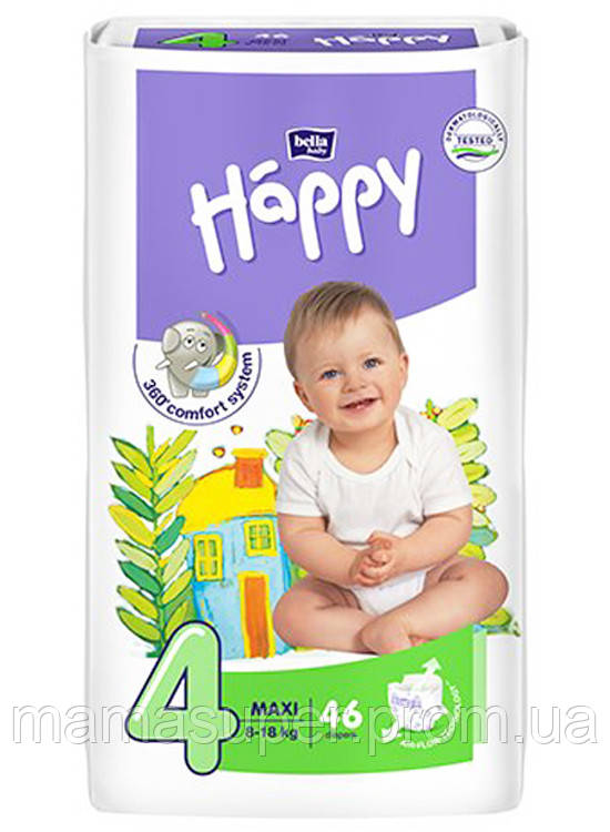 Подгузники "HAPPY" MAXI 66 шт.