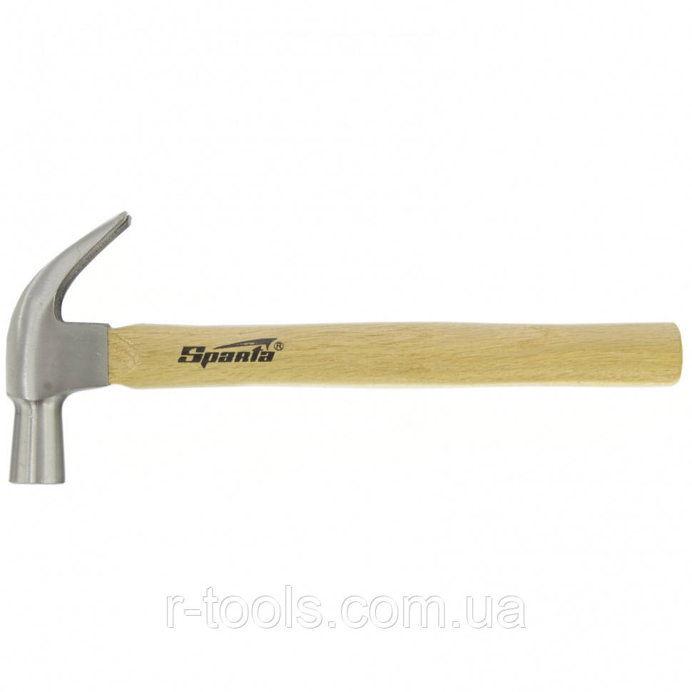 Молоток-цвяток 450 г бойок 27 мм дерев'яна ручка Sparta 104205