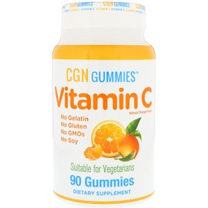 Вітамін С, натуральний апельсиновий смак, вегетаріанський, 90 жувальних капсул California Gold Nutrition
