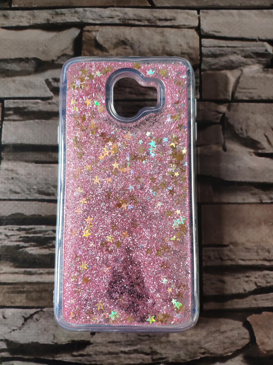 Чохол на samsung j4 2018 / j400 рожевий, що перетікає