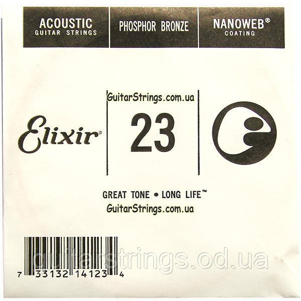 Струна Elixir 14123 Acoustic Nanoweb Phosphor Bronze.023 (акустика)