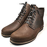 Черевики коричневі чоловічі зимові шкіряні Rosso Avangard Falconi Comfort Umber Brown, фото 9