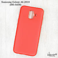 Ультратонкий силіконовий чохол Candy для Samsung Galaxy A6 2018 (A600) (кораловий)