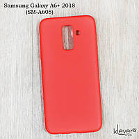 Ультратонкий силіконовий чохол Candy для Samsung Galaxy A6+ (A605) (кораловий)