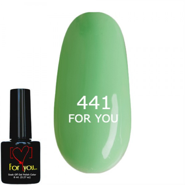 Гель-лак М'ятний FOR YOU No 441 8 мл