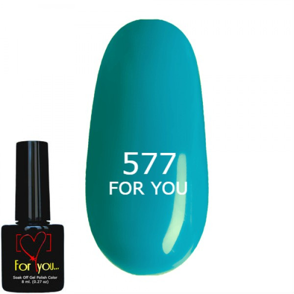 Гель-лак Блакитний FOR YOU No 577 8 мл