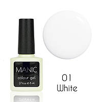 Гель лак MANIC №01 White 8 мл