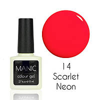 Гель лак MANIC №14 Scarlet Neon 8 мл