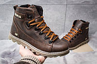 Черевики шкіряні зимові CAT Rider Nubuck Brown
