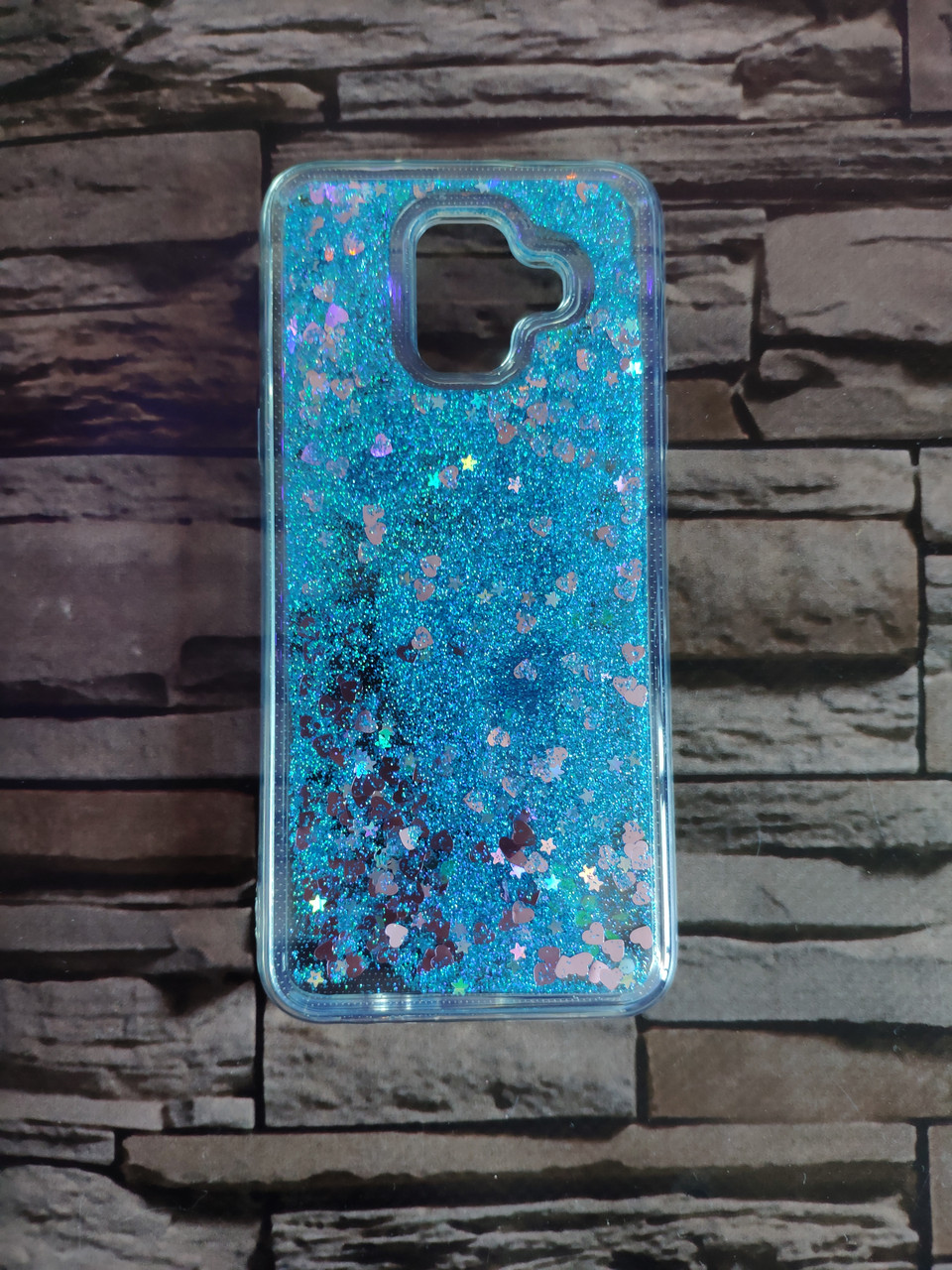 Чохол на samsung A6 2018 перетікальний синій