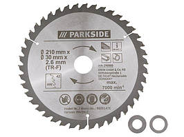 Пиляльний диск PARKSIDE 210х30х2,6мм (80зубов) Німеччина