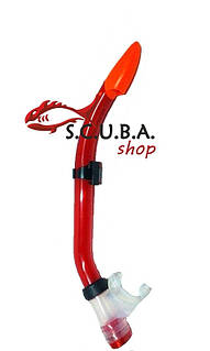 Трубка для плавання, снорклінга одноклапанная з хвилерізом ZL-344