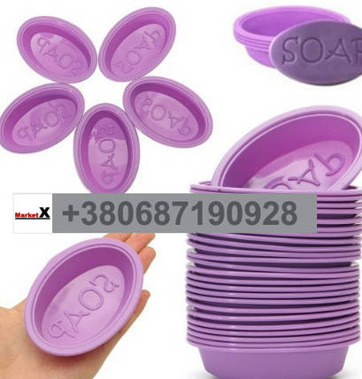 Харчова силіконова форма овальна з текстом SOAP, фото 3