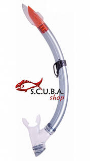 Трубка для плавання, снорклінга одноклапанная з хвилерізом ZL-346