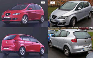 Протитуманні фари для Seat Altea '04-