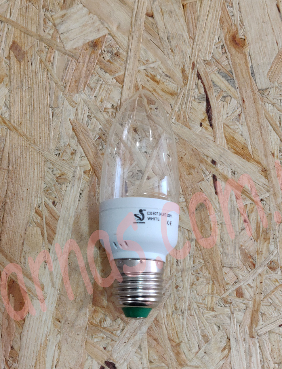Лампочка C35 E27 24 Led 230V White