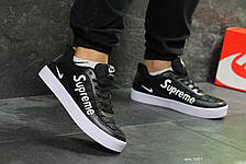 Чоловічі кросівки Supreme,чорно-білі 43р, фото 2