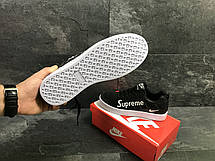 Чоловічі кросівки Supreme,чорно-білі 43р, фото 3