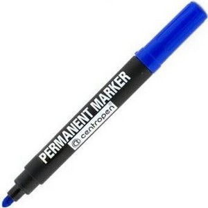 Маркер перманентний Centropen 8566 2,5мм круглий синій