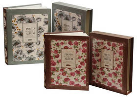 Фотоальбом у коробці з фольгою, 200 фото13*18, 29,8*23,5см 10060(8215)