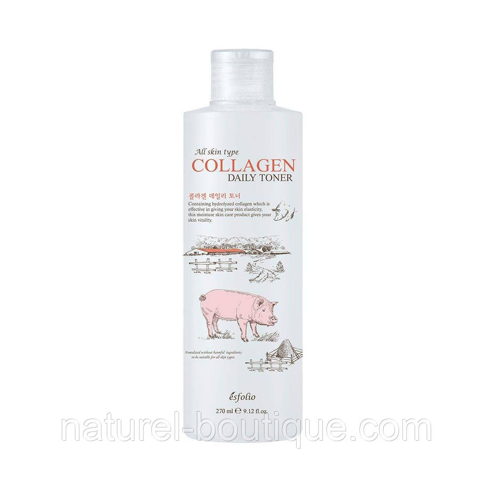 Тонер для обличчя Esfolio Collagen Daily Toner з колагеном