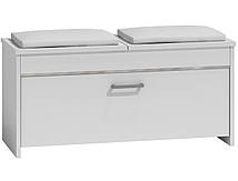 Тумба під взуття із сидінням модель "РОМА" колір білий