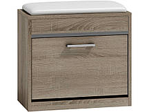 Тумба під взуття із сидінням модель "МІЛАНО" колір ТРУФЕЛЬ