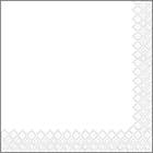 Серветка однотонна біла 33*33 50 шт/уп