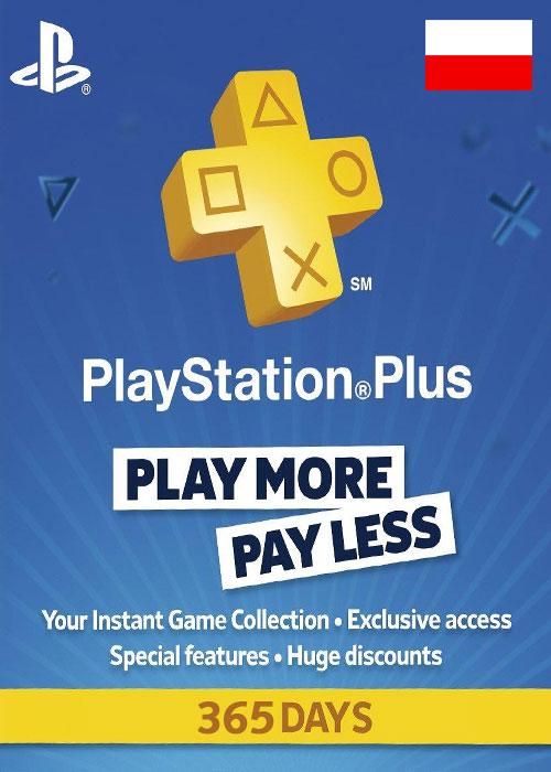 PlayStation Plus (PSN Plus) - 365 Днів (Польща)