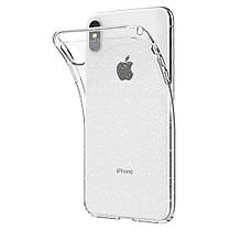 Чехол Spigen для iPhone XS Max, Liquid Crystal, Glitter, Crystal Quartz (065CS25123), фото 4