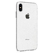 Чехол Spigen для iPhone XS Max, Liquid Crystal, Glitter, Crystal Quartz (065CS25123), фото 5