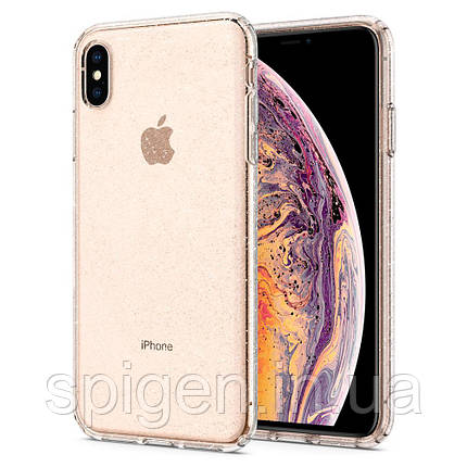 Чехол Spigen для iPhone XS Max, Liquid Crystal, Glitter, Crystal Quartz (065CS25123), фото 1