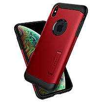 Чохол Spigen для iPhone XS Max Slim Armor, Merlot Red, фото 3