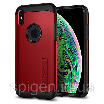 Чохол Spigen для iPhone XS Max Slim Armor, Merlot Red, фото 1