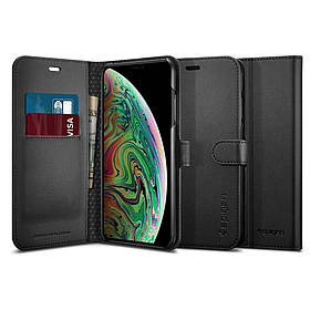 Чохол Spigen для iPhone Xs Max Wallet S, Black