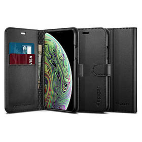 Чохол Spigen для iPhone Xs Wallet S, Black