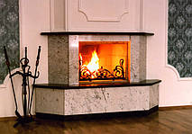 Облицовка мрамором каминов, каминных порталов.