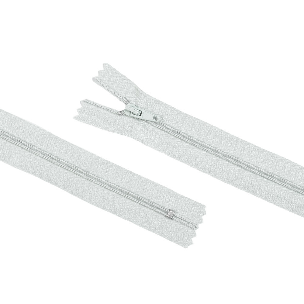 Спіральна блискавка М-20 Тип-3 нераз'емна х/б сріблясто-сіра (53011.084)