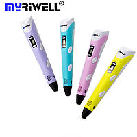 3D-ручка Myriwell 2 RP100B (Оригінал) з LCD-екраном