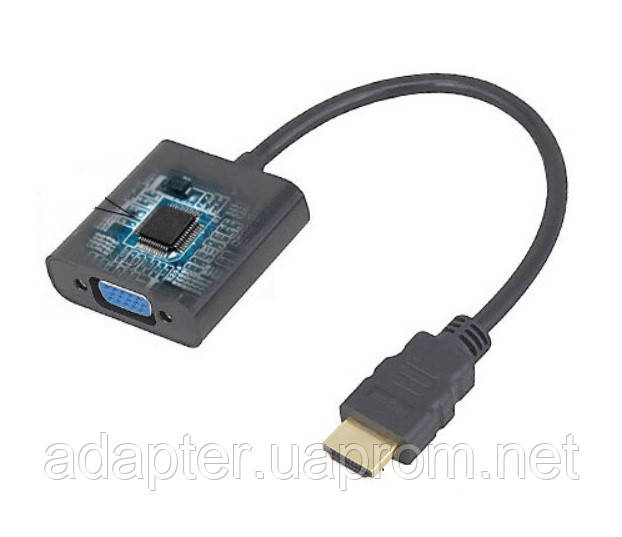 HDMI в VGA Переходник-ковертер видео сигнала с аудио - фото 3 - id-p367110589