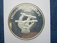 Монета 10 квача Малави 2005 фауна серебро №3
