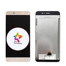 Дисплей Ergo F501 Magic + сенсор золотий (короткий шлейф)