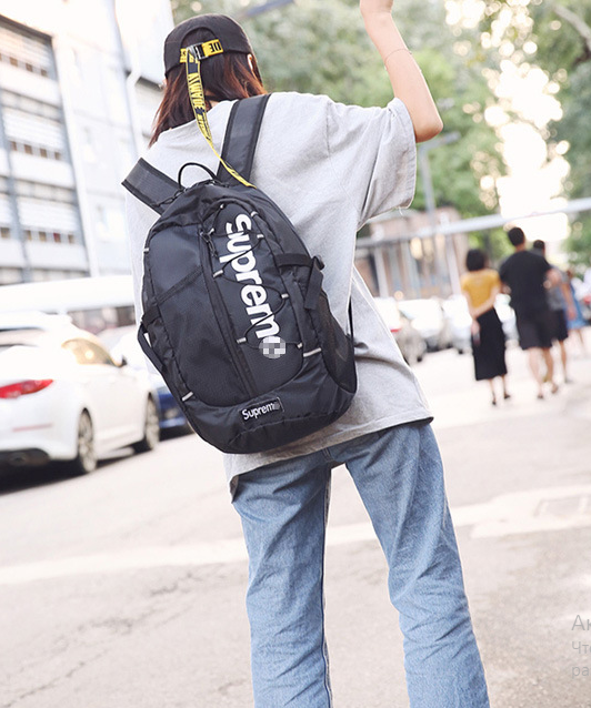 Рюкзак сучасний чорний Supreme