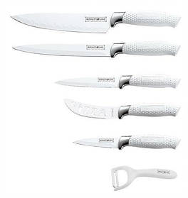 Набір кухонних ножів Royalty Line RL-WHT5-W