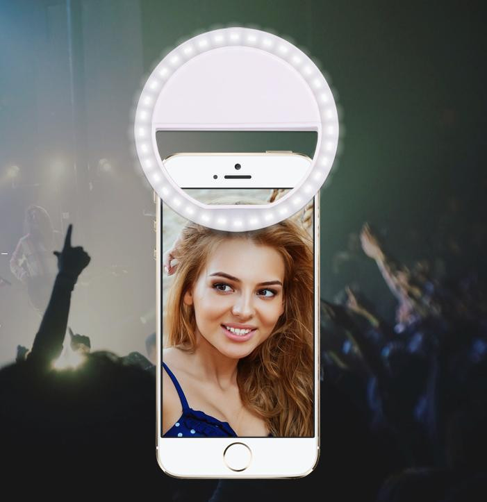 Светодиодное кольцо для селфи Selfie Ring Light, кольцо с подсветкой для селфи - фото 1 - id-p857702901