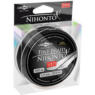 Плетений шнур NIHONTO FINE BRAID 100 м зелений 0.08