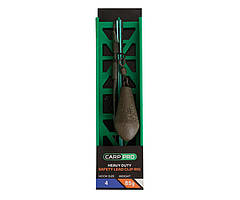 Готовая оснастка на ледкоре Carp Pro "HD Safety Lead Clip" №4 85г