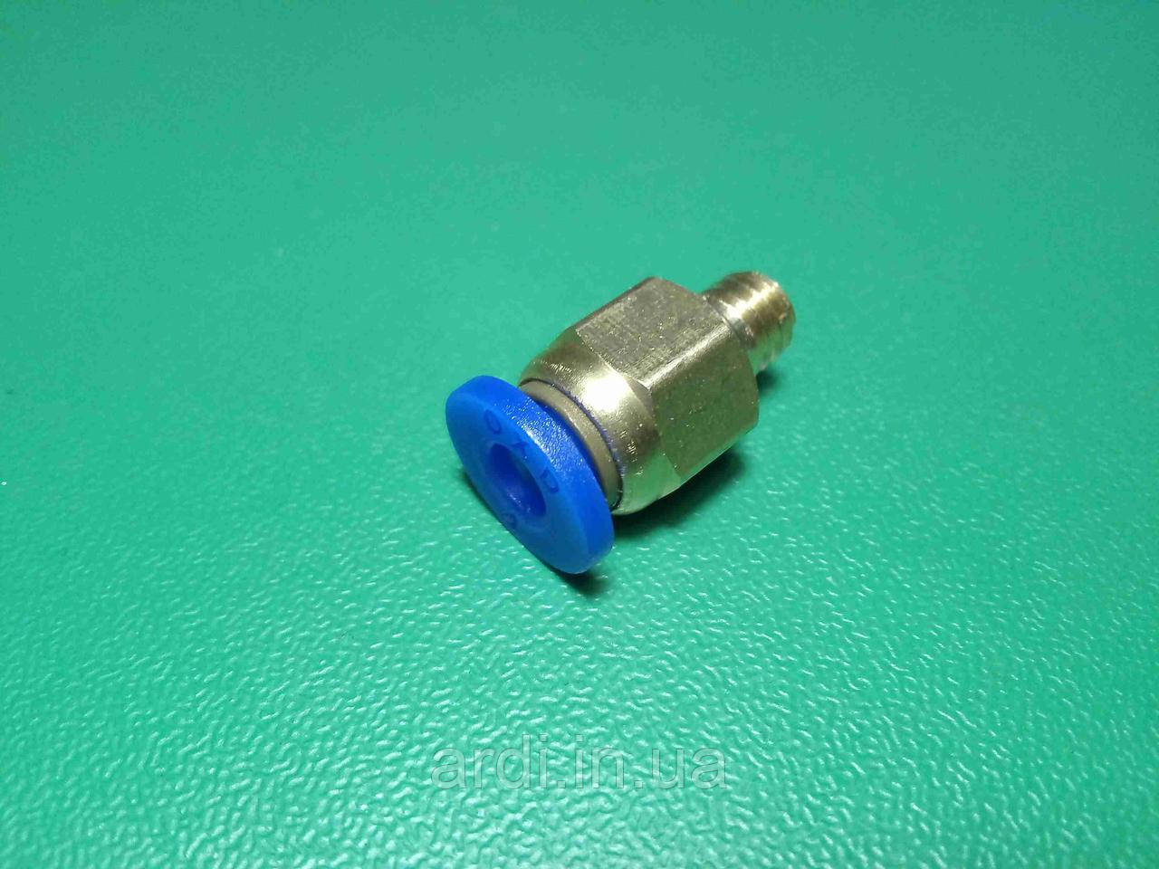 Фітинг PC4-M6, кріплення тефлонової трубки PTFE для 3D-принтера