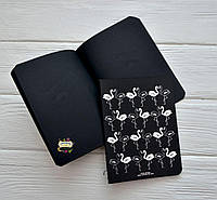 Скетчбук "Фламинго",14*10,5 см, 32 листов, обложка мягкая, цвет черный